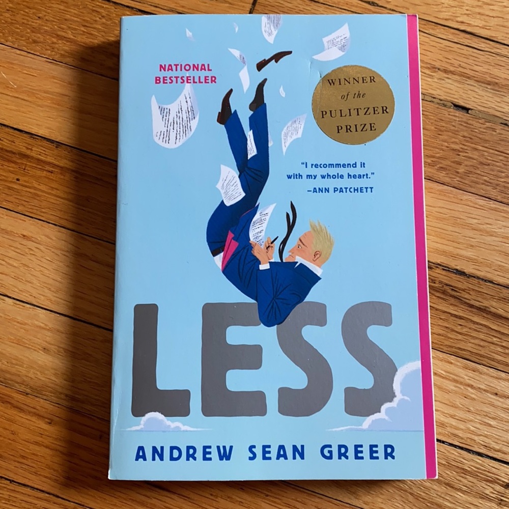 Paperback “Less” Andrew Sean Greer, Pulitzer Bestselling Paperback Fiction